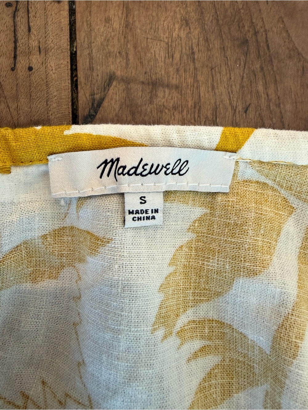 Madewell Mustard and White Floral skirt size xl and tank size small - Picture 17 of 17